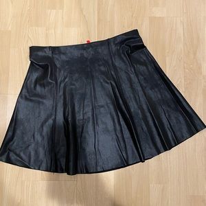 Spanx faux leather skater mini skirt